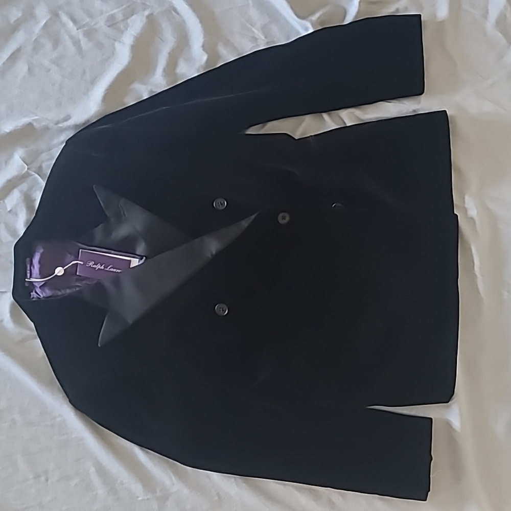 Ralph Lauren Purple Label 25th Anniversary Black Velvet Tuxedo Jacket Blazer 42R